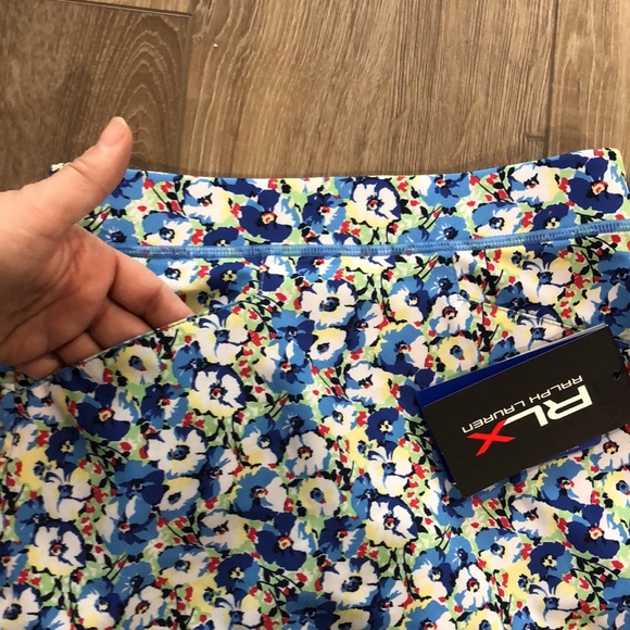 NWT! - RLX RALPH LAUREN Golf - Aim 4 Way Print Stretch Skort With Back Pleats - Picture 3 of 11